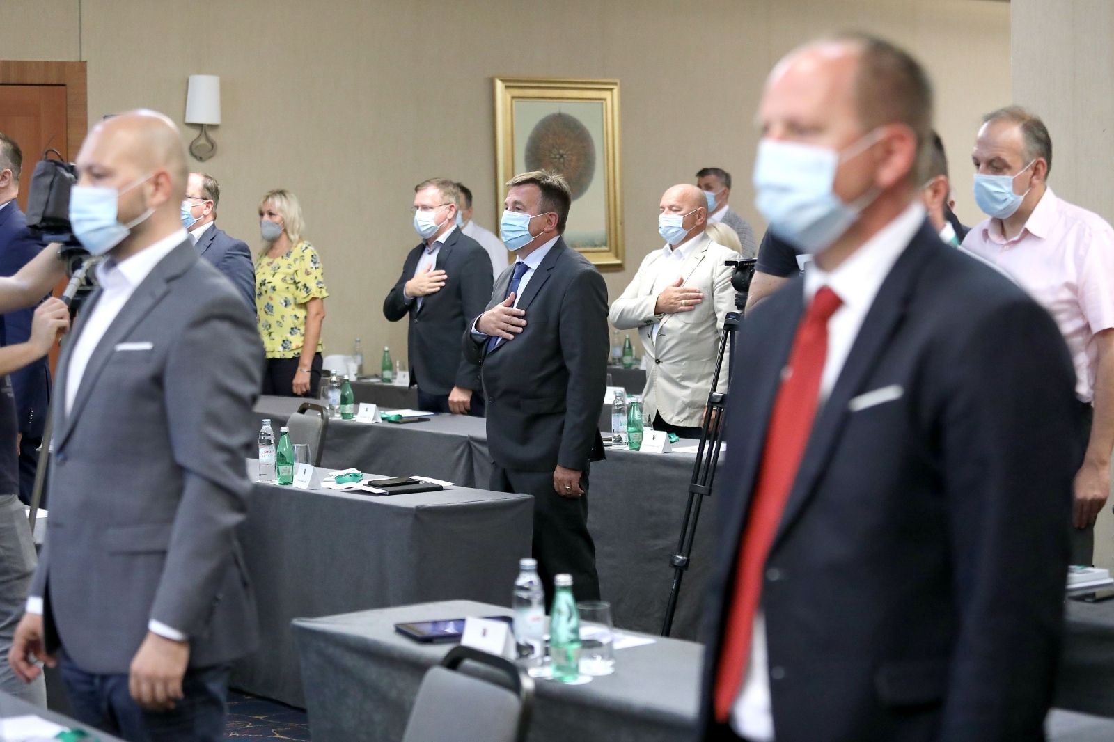 16.07.2021., Zagreb - U hotelu International odrzan je drugi pokusaj konstituiranja skupstine Zagrebacke zupanije koji niti ovaj put nije uspio. 
Photo: Patrik Macek/PIXSELL