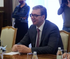 28, May, 2021, Belgrade - Serbian President Aleksandar Vucic meets with Russian ambassador Alexander Botsan-Kharchenko in the Presidency building. Aleksandar Vucic. Photo: B.P./ATAImages

28, maj, 2021, Beograd  - U zgradi Predsednistva odrzan je sastanak presednika Srbije Aleksandra Vucica sa ambasadorom Rusije Aleksandrom Bocan-Harcenkom. Photo: B.P./ATAImages