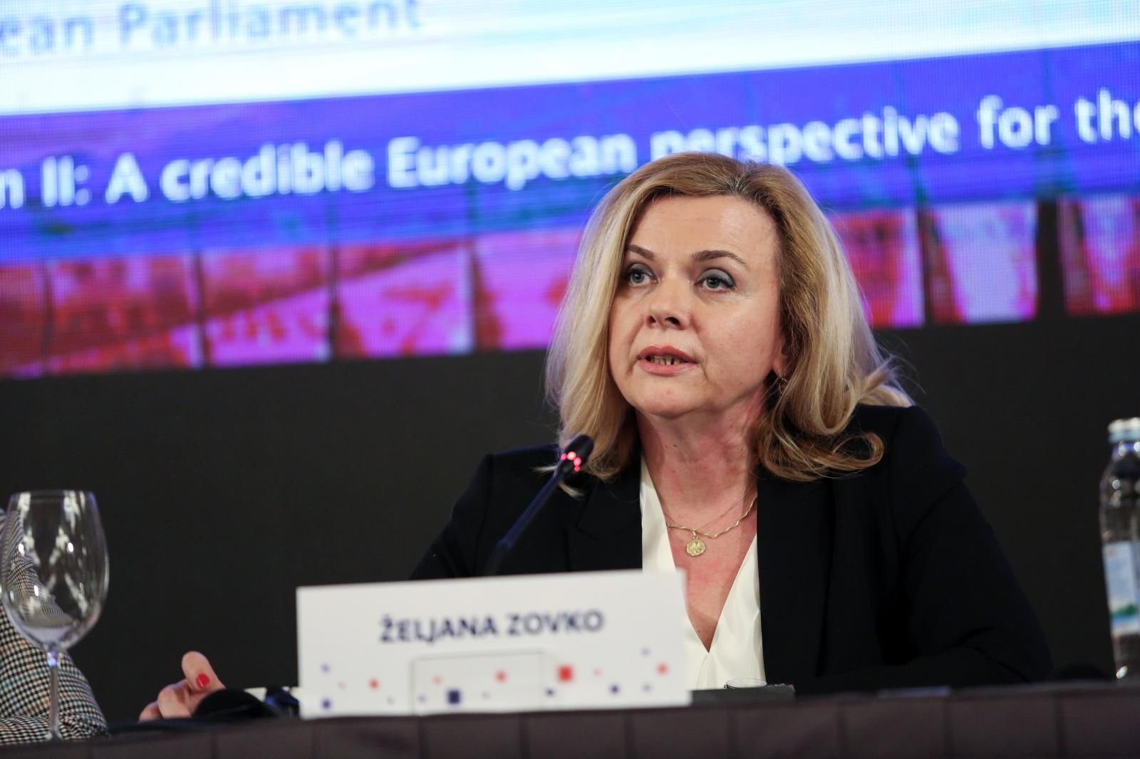 03.03.2020., Zagreb - Sjednica Sastanka predsjedajuce Trojke i Europskog parlamenta - Vjerodostojna europska perspektiva drzava zapadnog balkana.  Photo: Emica Elvedji/PIXSELL/EU2020HR