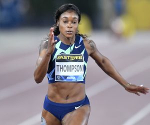Elaine Thompson-Herah of Jamaica competes in the 100m women at the Golden Gala Pietro Mennea, the Italian leg of the Wanda Diamond League athletic circuit, at Stadio Olimpico, Rome, September, 17th, 2020. Elaine Thompson-Herah placed first. Photo Andrea Staccioli/Insidefoto andreaxstaccioli