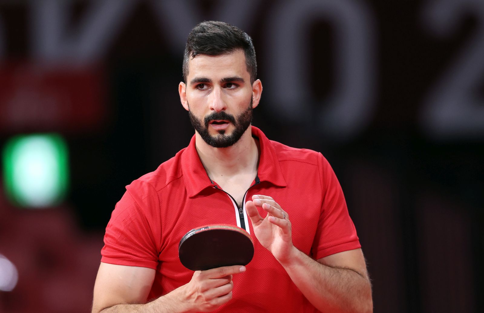 Tokio, 24.07.2021 - Hrvatski stolnotenisac, iskusni Andrej Gacina uspjeno je zapoco nastup na svojim cetvrtim olimpijskim igrama, on je u susretu 1. kola u pojedinacnoj konkurenciji svladao Togoanca Kokoua Dodjia Fannyja sa 4-0 (11-5, 11-6, 11-3, 13-11).
foto HINA/ Damir SENCAR/ ds