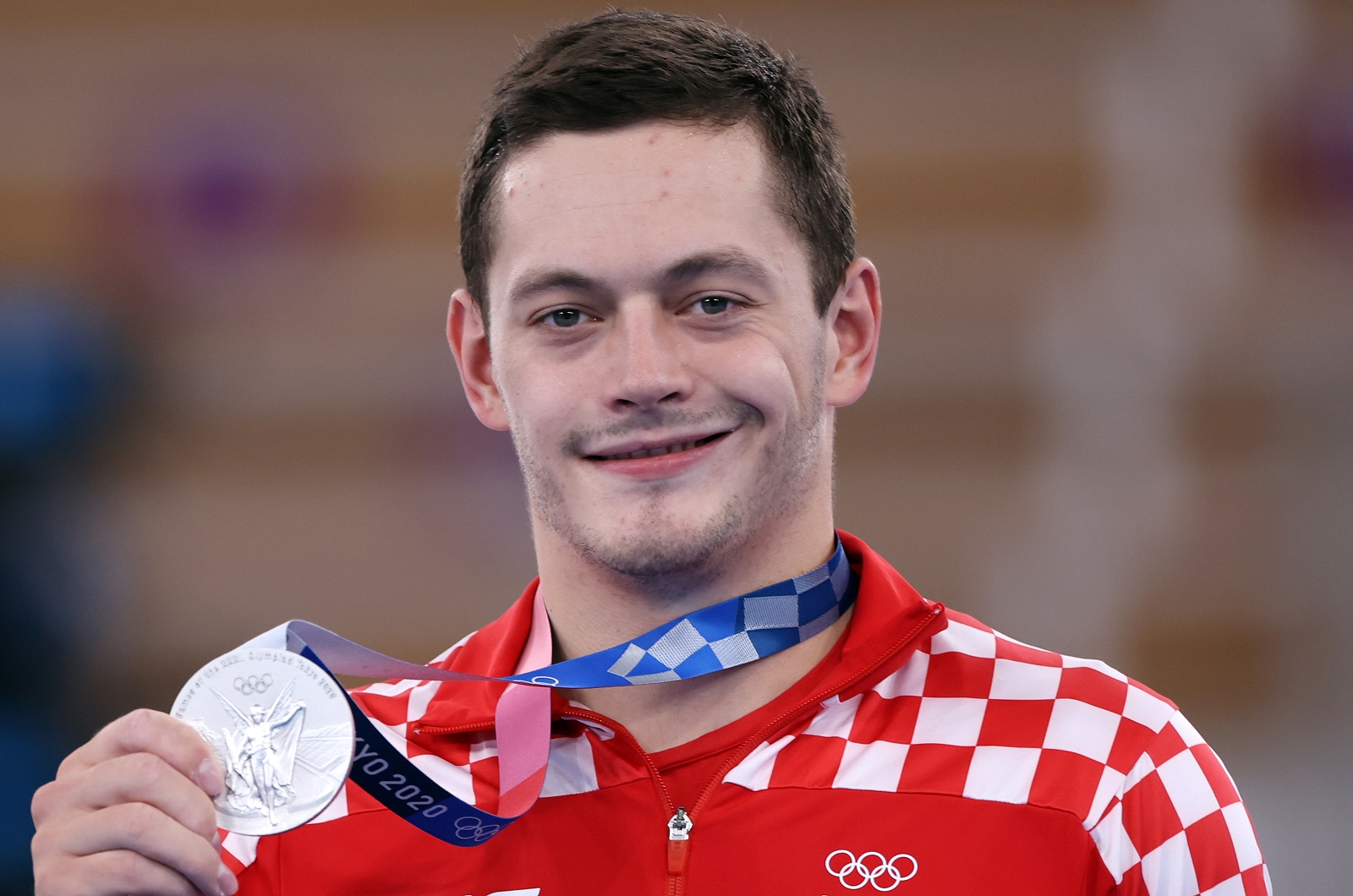 Tokio, 03.08.2021 - Hrvatski gimnasticar Tin Srbic osvojio je srebrnu medalju u finalu prece na olimpijskim igrama u Tokiju osvojivi osmo odlicje za Hrvatsku.
foto HINA/ Damir SENCAR/ ds