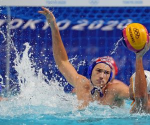 Tokio, 06.08.2021 - Utakmica za poredak izmedu 5-8 mjesta vaterpolo turnira na Olimpijskim igrama Tokio 2020, Hrvatska - Crna Gora
foto HINA/ Damir SENCAR/ ds