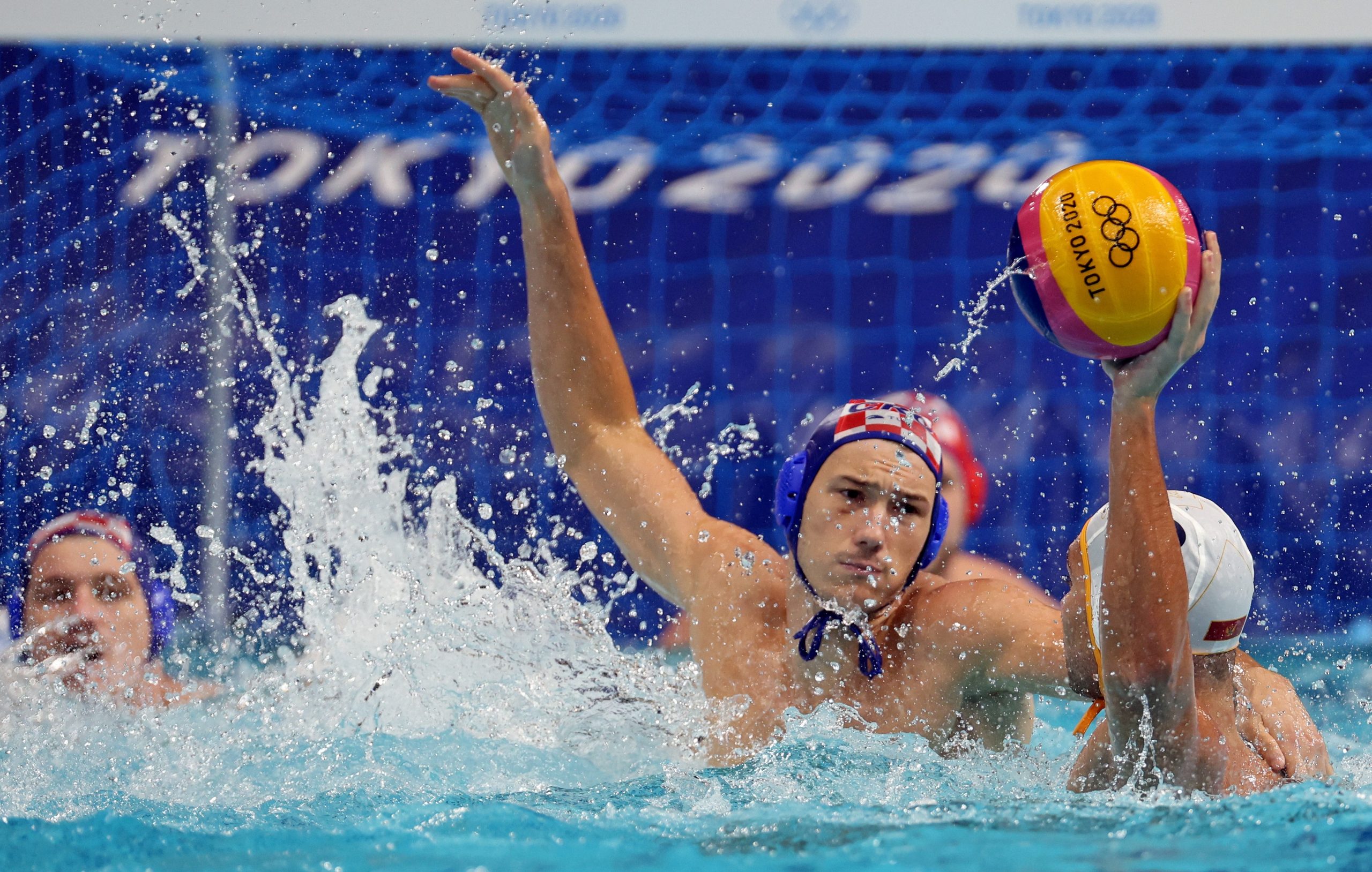 Tokio, 06.08.2021 - Utakmica za poredak izmedu 5-8 mjesta vaterpolo turnira na Olimpijskim igrama Tokio 2020, Hrvatska - Crna Gora
foto HINA/ Damir SENCAR/ ds