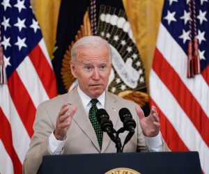 epa09401767 US President Joe Biden delivers remarks on the July jobs report in the East Room at the White House in Washington, DC, USA, 06 August 2021.  EPA/YURI GRIPAS / POOL