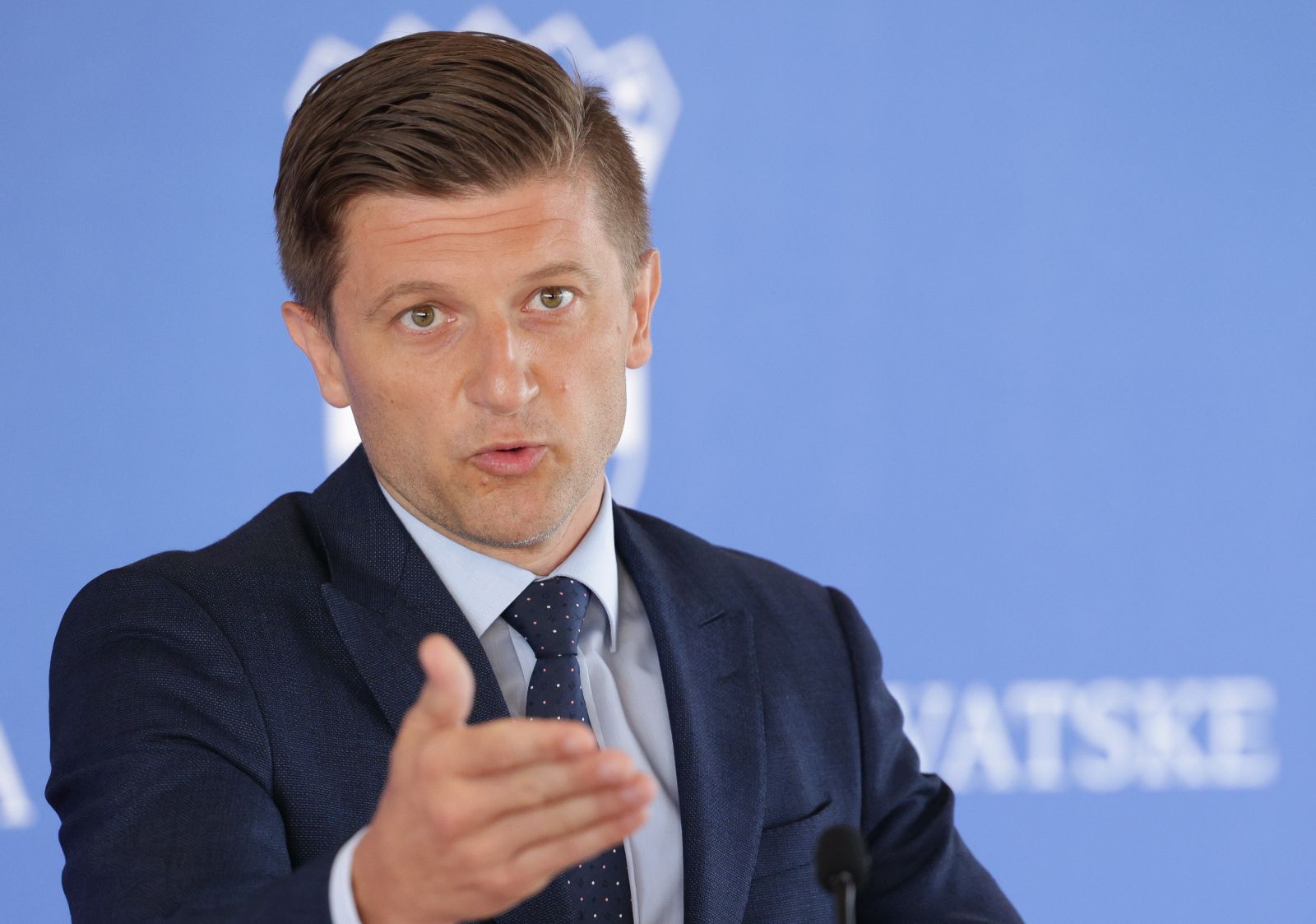 Zagreb, 18.08.2021 - Ministar financija Zdravko Marić dao je izjavu o svom ljetovanju.
Na fotografiji Zdravko Marić.
foto HINA/ Edvard ŠUŠAK/ es