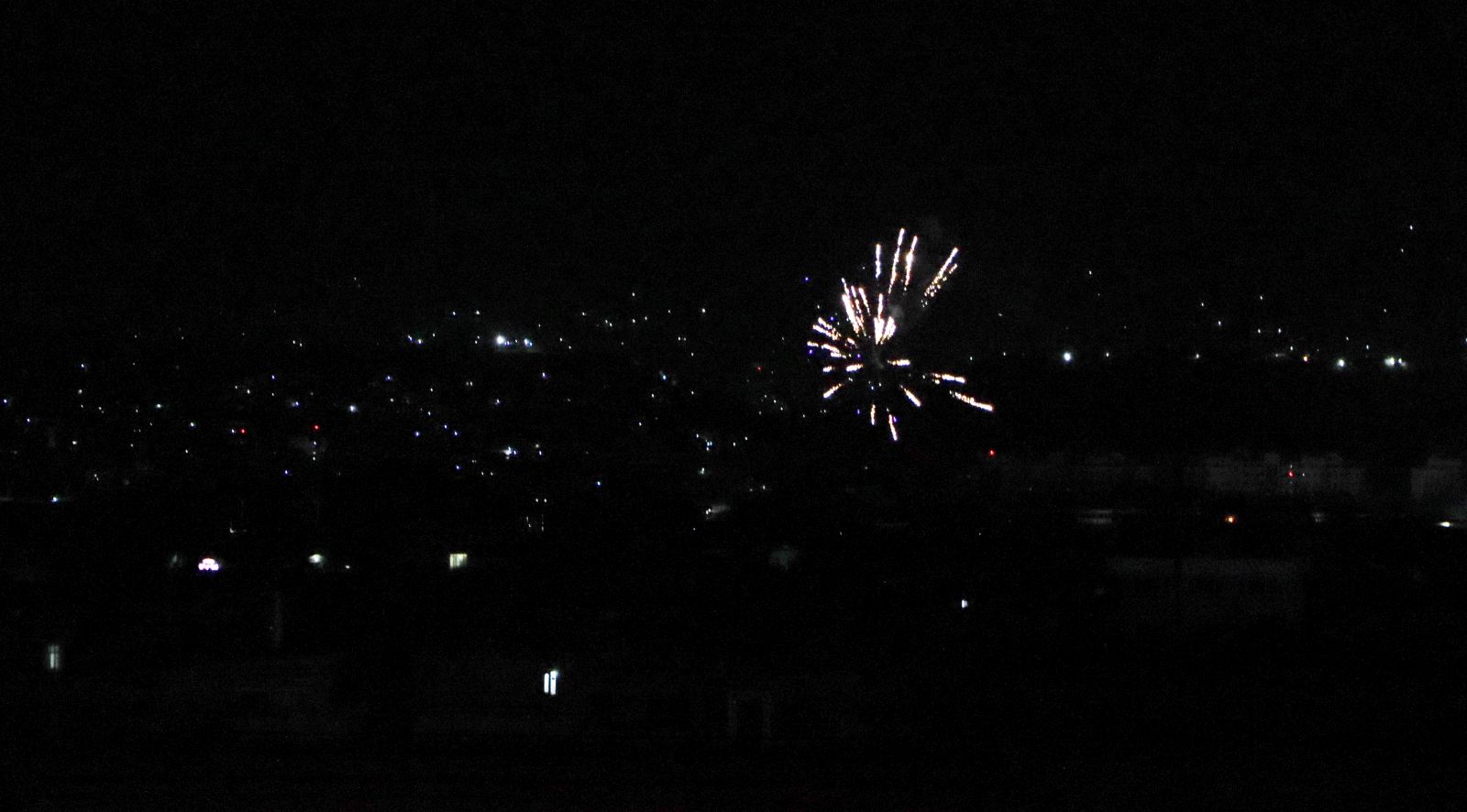 epa09437750 A view of the aerial firing by the Taliban as US withdraws its last soldiers from Kabul, Afghanistan, 31 August 2021. The United States on 30 August, said that it had ended its military mission in Afghanistan after 20 years of war with the departure from Kabul of the last US aircraft carrying American troops. The commander of the US Central Command, Gen. Frank McKenzie, made the announcement at a tele-press conference at the Pentagon.  EPA/STRINGER