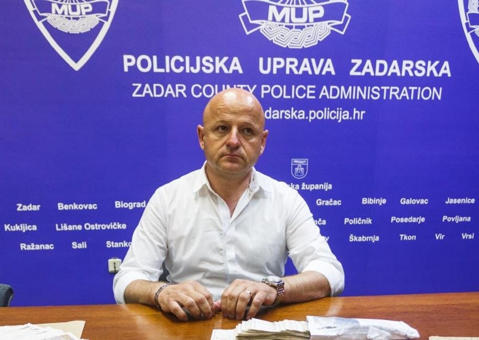 01.06.2020., Zadar - Konferencija za medije Policijske uprave zadarske povodom zapljene droge, oruzja, novca i duhana na podrucju Zadarske zupanije. Bore Mrsic. 
Photo: Marko Dimic/PIXSELL