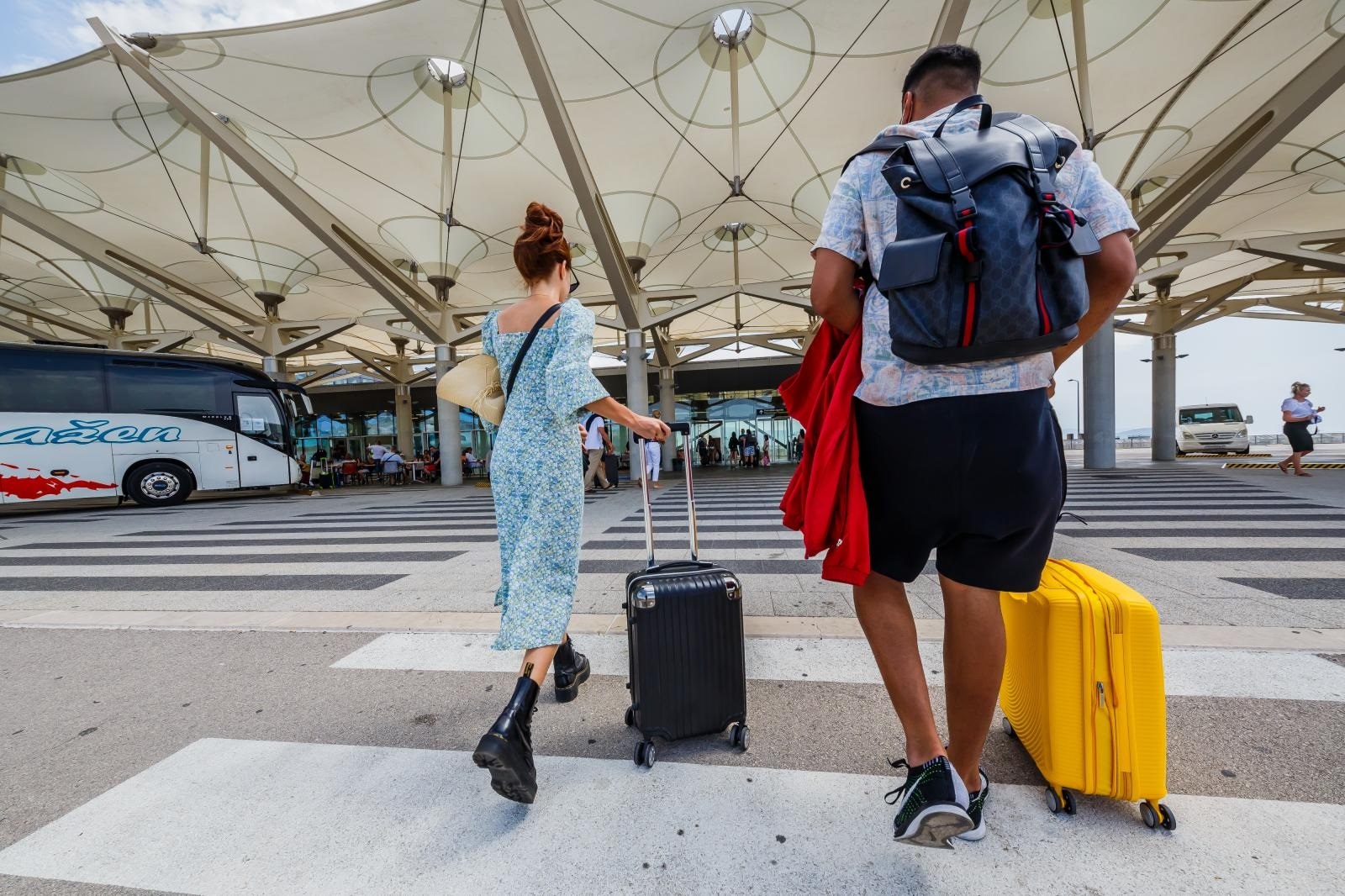 01.08.2021., Kastela  - Guzva u Zracnoj luci Split.
Subota i Nedjelja zracnoj luci Split - Kastela je donjela 36 000 putnika te 150 zrakoplova na redovnim linijama te 40 privatnih aviona.
Photo: Zvonimir Barisin/PIXSELL