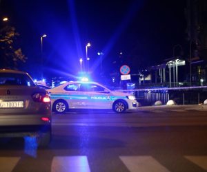 03.08.2021., Zagreb - Policija osigurava mjesto tucnjave izmedju navijaca Dinama i Legije u Dubravi. Photo: Matija Habljak/PIXSELL
