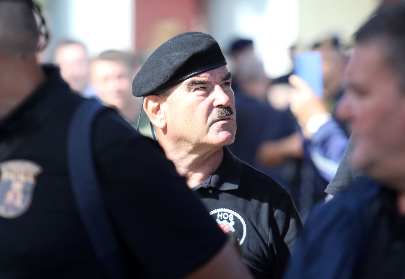 05.08.2021., Knin - Svecani program i povodom Dana pobjede i Domovinske Zahvalnosti te Dana hrvatskih branitelja. polaganje vijenaca kod spomenika hrvatske pobjede Oluja 95, na Trgu dr. Ante Starcevica. Marko SkejoPhoto: Dusko Jaramaz/PIXSELL