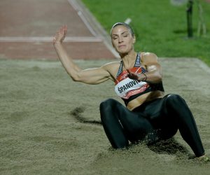 06.09.2016., Mladost na Savi, Zagreb - IAAF World Challenge Zagreb, 66. memorijal Borisa Hanzekovica. Skok u dalj, zene. Ivana Spanovic.
Photo: Dalibor Urukalovic/PIXSELL