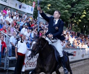 08.07.2021., Sinj- Natjecanje za 306. Coju. Alkar Ivo Zorica za coju je gadjao dvi sride i jednom u dva punta.
Photo: Ivo Cagalj/PIXSELL
