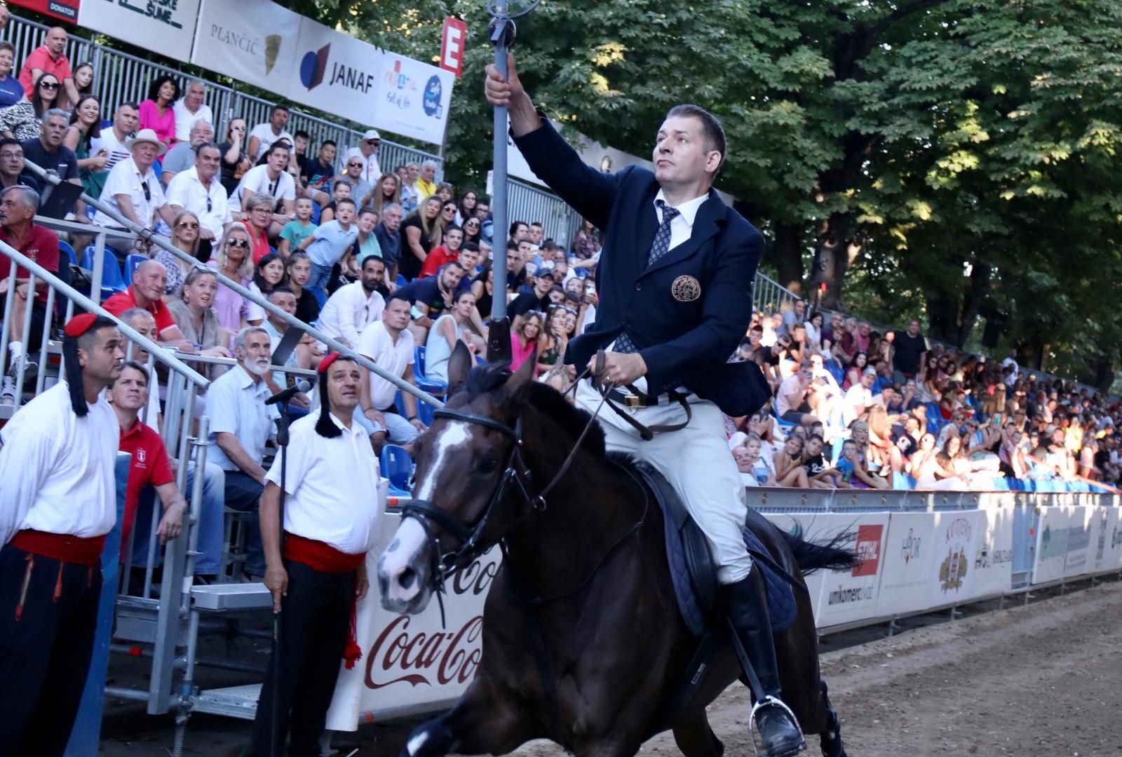 08.07.2021., Sinj- Natjecanje za 306. Coju. Alkar Ivo Zorica za coju je gadjao dvi sride i jednom u dva punta.
Photo: Ivo Cagalj/PIXSELL