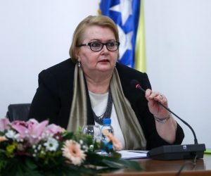 09.02.2021.,Sarajevo, Bosna i Hercegovina - Zamjenica predsjedavajućeg Vijeca ministara i ministrica vanjskih poslova Bosne i Hercegovine Bisera Turkovic sastala se sa ministrom vanjskih i evropskih poslova Slovacke Republike Ivanom Korcokom. Bisera Turkovic
Photo: Armin Durgut/PIXSELL