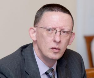 09.12.2015., Zagreb - U povodu Medjunarodnog dana borbe protiv korupcije, 9. prosinca, udruga Kultura i etika i GONG u Hrvatskom saboru organizirali su okrugli stol pod nazivom: Izazovi pred nama - etika, antikorupcijska politika i procesuiranja. Marin Mrcela. 
Photo: Patrik Macek/PIXSELL