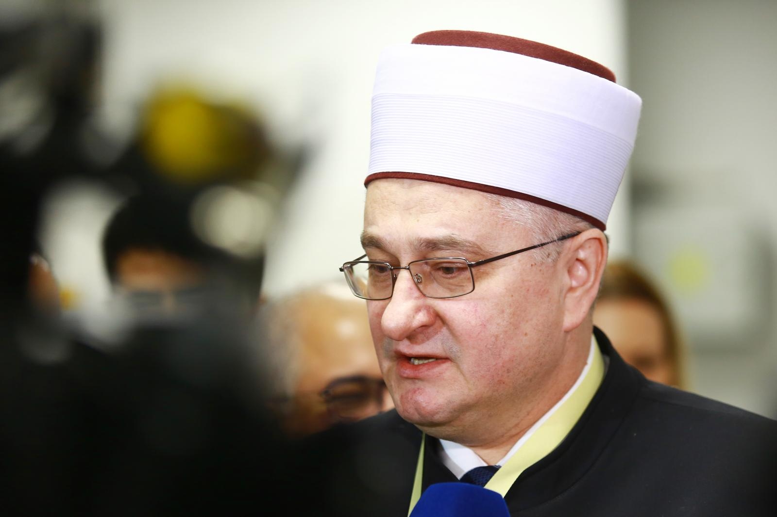 Zagreb: U Islamskom centru započela konferencija "Muslimanske zajednice u EuropI" 15.01.2019., Zagreb -  U Islamskom centru  zapocela je konferencija na temu Muslimanske zajednice u Europi - prava i duznosti.  Aziz ef. Hasanovic.
Photo: Borna Filic/PIXSELL