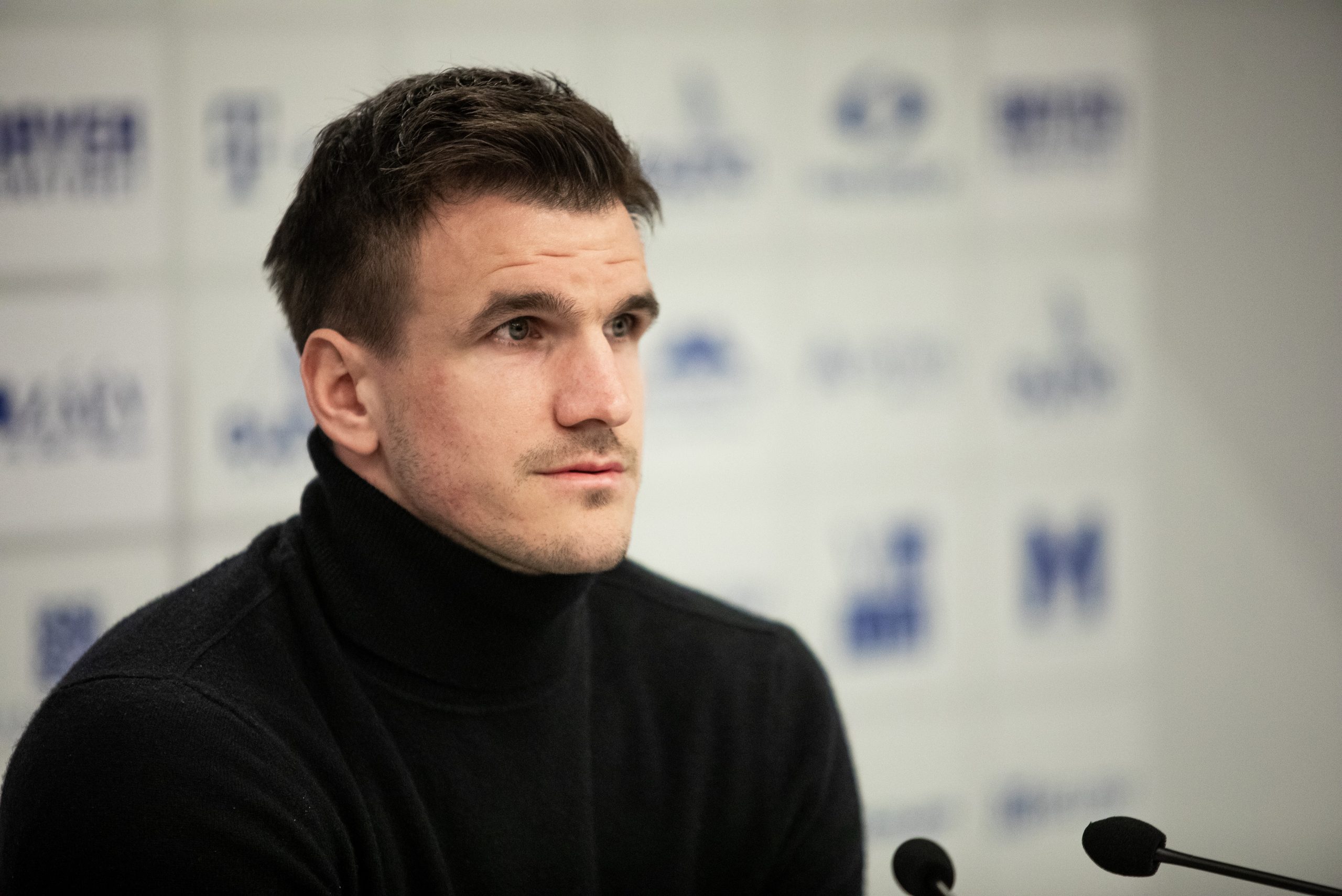 16.02.2021.,Osijek, Stadion Gradski vrt - Konferencija za novinare na kojoj je predstvaljen novi igrac NK Osijeka Ivan Santini. Photo: Davor Javorovic/PIXSELL