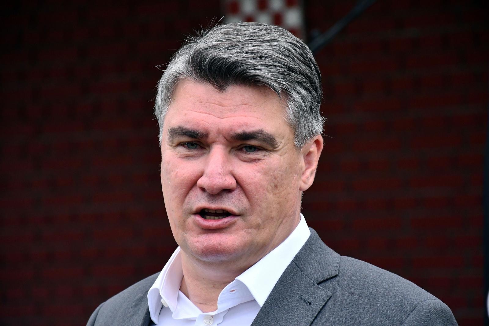 16.07.2021., Pozega - Predsjednik Republike Hrvatske Zoran Milanovic na Svecanoj prisegi 31. narastaja rocnika na dragovoljnom vojnom osposobljavanju u Pozegi. Svecanosti su nazocili ministar obrane Republike Hrvatske Mario Banozic i nacelnik Glavnog stozera Oruzanih snaga RH admiral Robert Hranj.
Photo: Ivica Galovic/PIXSELL