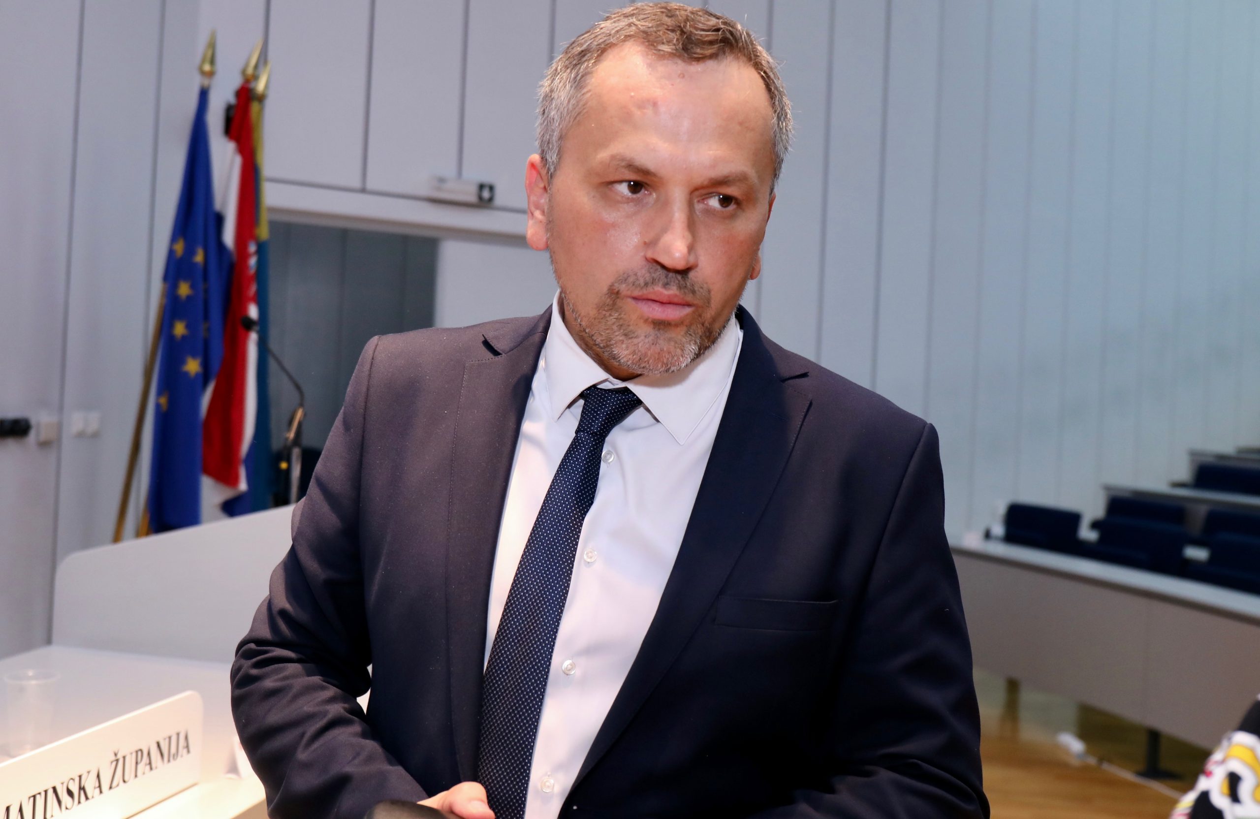 16.08.2021., Split - U trecem pokusaju konstituirana Skupstina Splitsko-dalmatinske zupanije i za predsjednika izabran Mate Simundic.
Photo: Ivo Cagalj/PIXSELL
