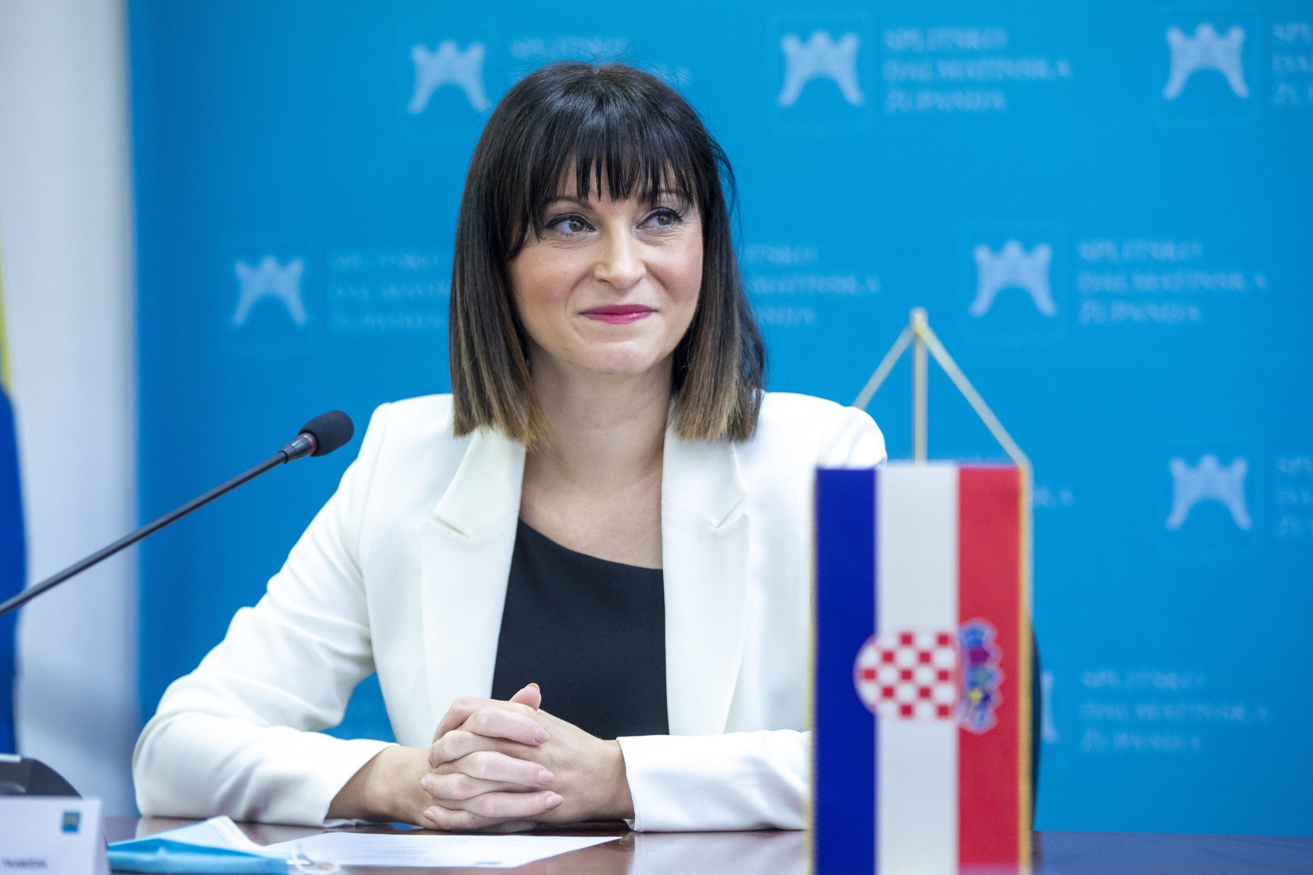 20.08.2021., Split - Ministrica regionalnog razvoja i fondova Europske unije Natasa Tramisak urucila je sedam ugovora za sufinanciranje projekata u Splitsko-dalmatinskoj zupaniji.
Natasa Tramisak
Photo: Miroslav Lelas/PIXSELL