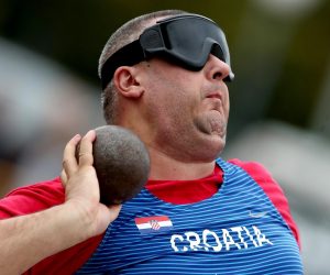 22.09.2019., Zagreb, SRC Mladost - Zagreb Open 2019 – Medjunarodni Para Atletski Miting. Bacanje kugle,  Miljenko Vucic.
Photo: Igor Kralj/PIXSELL