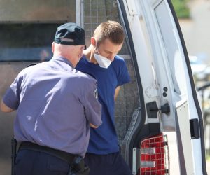 14.08.2021.,Velika Gorica - Privodjenje na Zupanijski sud Ivana Smita, osumnjicenog za ubojstvo u Dugavama 

Photo: Marko Prpic/PIXSELL