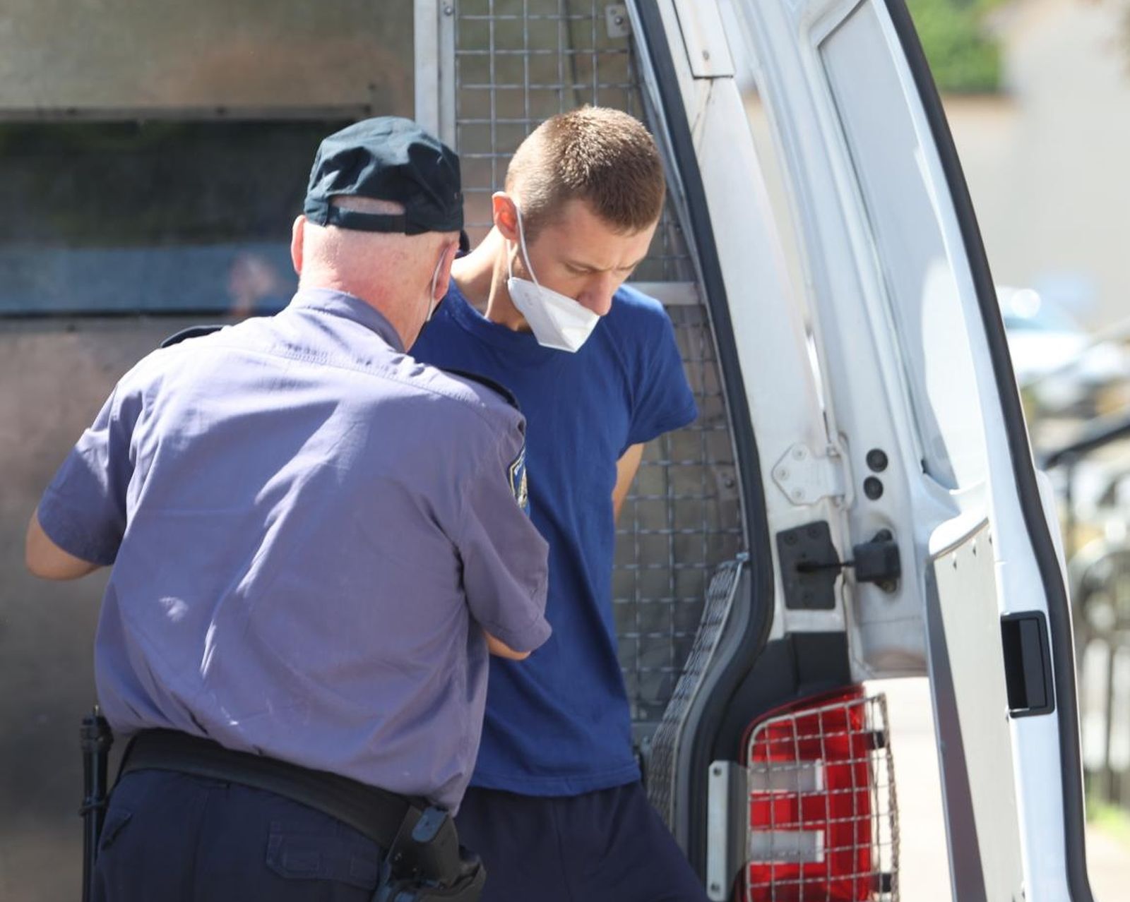 14.08.2021.,Velika Gorica - Privodjenje na Zupanijski sud Ivana Smita, osumnjicenog za ubojstvo u Dugavama 

Photo: Marko Prpic/PIXSELL