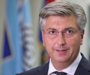 24.08.2021., Zagreb -U sredisnjici HDZ-a odrzana je zajednicka sjednica Predsjednistva i Nacionalnog vijeca HDZ-a putem video linka, nakon koje je izjavu za medije dao premijer Andrej Plenkovic. 
Photo: Tomislav Miletic/PIXSEL