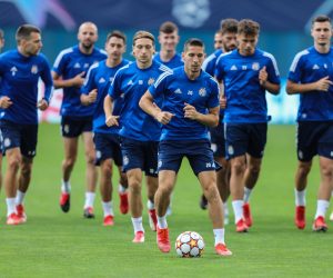 24.08.2021., stadion Maksimir, Zagreb - Trening nogometasa Dinama na stadionu Maksimir uoci uzvratne utakmice play-offa UEFA Lige prvaka protiv Sheriffa iz Tiraspola. Lirim Kastrati Photo: Jurica Galoic/PIXSELL