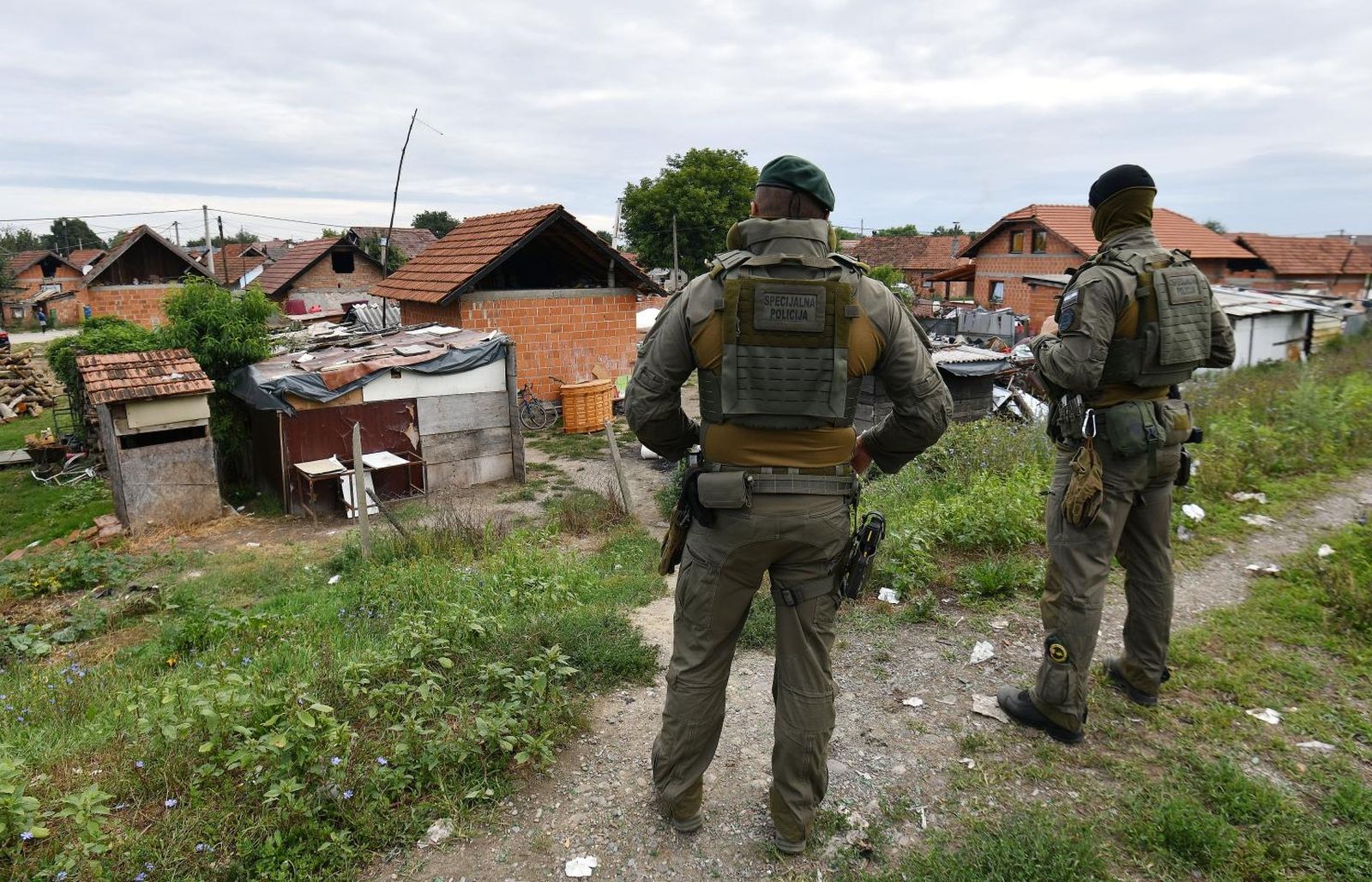 25.08.2021., Parag- Policija osigurava podrucje krvavog sukoba u kojem je ubijena zena i ranjeno vise osoba.
Photo: Vjeran Zganec Rogulja/PIXSELL