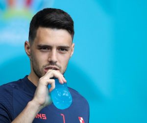 27.6.2021., Kopenhagen, Danska - UEFA Europsko prvenstvo 2020, navijaci Hrvatske i Spanjolske u gradu dan uoci utakmice osmine finala Hrvatske protiv Spanjolske. Josip Brekalo. 
Photo: Goran Stanzl/PIXSELL