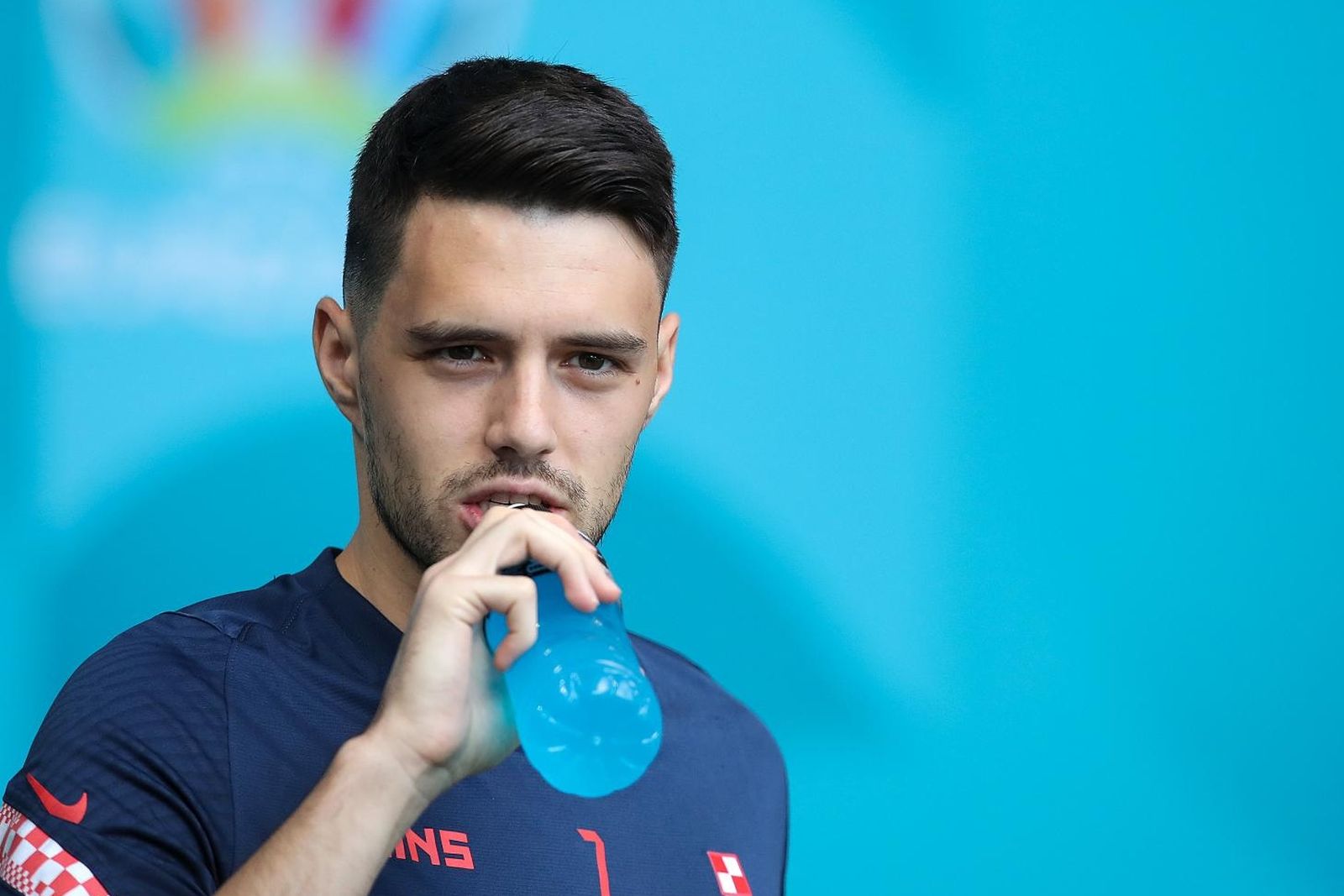 27.6.2021., Kopenhagen, Danska - UEFA Europsko prvenstvo 2020, navijaci Hrvatske i Spanjolske u gradu dan uoci utakmice osmine finala Hrvatske protiv Spanjolske. Josip Brekalo. 
Photo: Goran Stanzl/PIXSELL