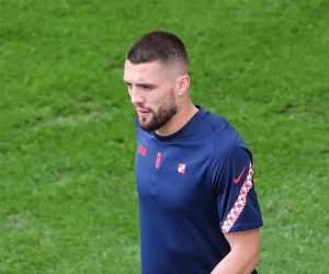 27.06.2021., Parken stadion, Kopenhagen, Danska - UEFA Europsko prvenstvo 2020, trening Hrvatske nogometne reprezentacije na Parkenu dan uoci utakmice osmine finala protiv Spanjolske. Mateo Kovacic, Dominik Livakovic. 
Photo: Luka Stanzl/PIXSELL