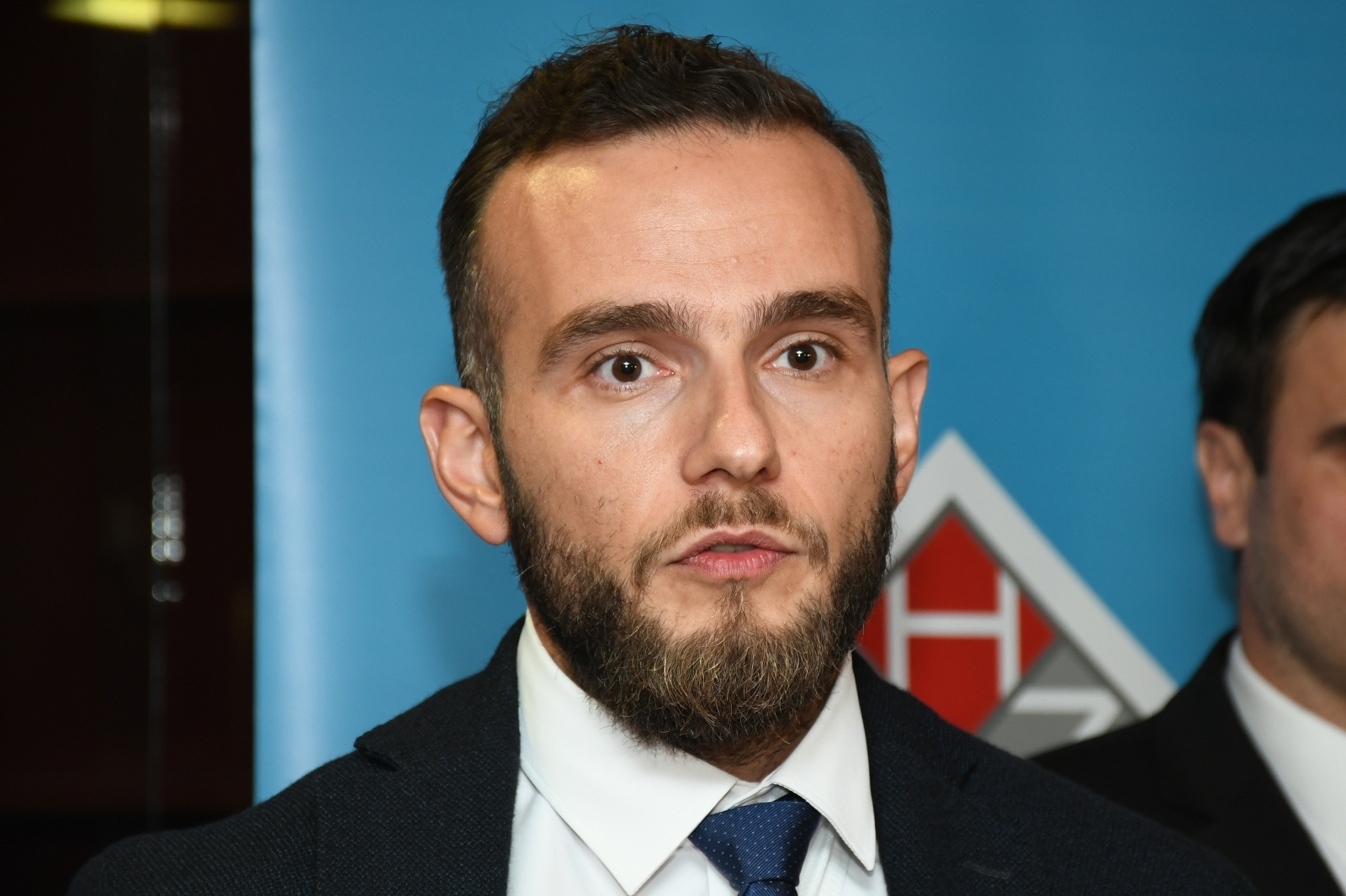 27.08.2021., Sisak - Ministar rada, mirovinskoga sustava, obitelji i socijalne politike Josip Aladrovic predstaviio je nastavak mjere aktivne politike zaposljavanja "Javni rad - otklanjanje posljedica katastrofe uzrokovane potresom na podrucjima Sisacko-moslavacke zupanije". Predstavljanju mjere nazocili su i  potpredsjednik Vlade, ministar hrvatskih branitelja i nacelnik Stozera Civilne zastite za otklanjanje posljedica potresa Tomo Medved, ministar gospodarstva i odrzivog razvoja Tomislav Coric i zupan Sisacko-moslavacke zupanije Ivan Celjak.
Photo: Nikola Cutuk/PIXSELL