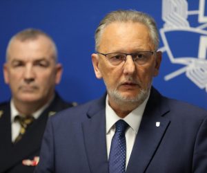 28.10.2019.,Zagreb -  Nakon sto je zamjenik ravnatelja policije Josip Celic podnio ostavku odrzana je izvanredna konferencija za novinare na kojoj su govorili glavni ravnatelj policije Nikola Milina i ministar unutarnjih poslova Davor Bozinovic.
Photo: Jurica Galoic/PIXSELL