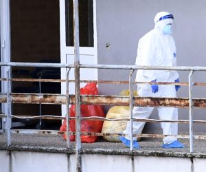 28.10.2020., Sisak - U Odjelu za infektivne bolesti sisacke bolnice lijece se oboljeli od COVID-19. Photo: Nikola Cutuk/PIXSELL