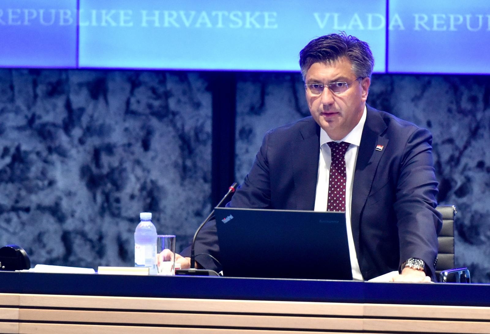 29.07.2021., Zagreb - U NSK je odrzana 71. sjednica Vlade Republike Hrvatske. Andrej Plenkovic. 
Photo: Davorin Visnjic/PIXSELL