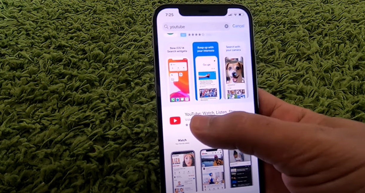 Screenshot YouTube