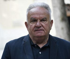 25.05.2021.,Petrinja - Na konferenciji za medije petrinjski gradonacelnik Darinko Dumbovic komentirao je prosvjed lokalnih gradjevinskih obrtnika i poduzetnika, koji je bio u subotu, zbog nemogucnosti da se ukljuce u rusenje i cisenje u potresu ostecenih objekata.
Photo: Nikola Cutuk/PIXSELL