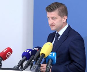 26.07.2021., Zagreb - U povodu odobrenja Nacionalnog plana oporavka i otpornosti izjavu za medije dao je potpredsjednik Vlade i ministar financija Zdravko Maric. Photo: Patrik Macek/PIXSELL