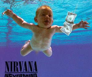 Nirvana album cover, Nevermind.

1991