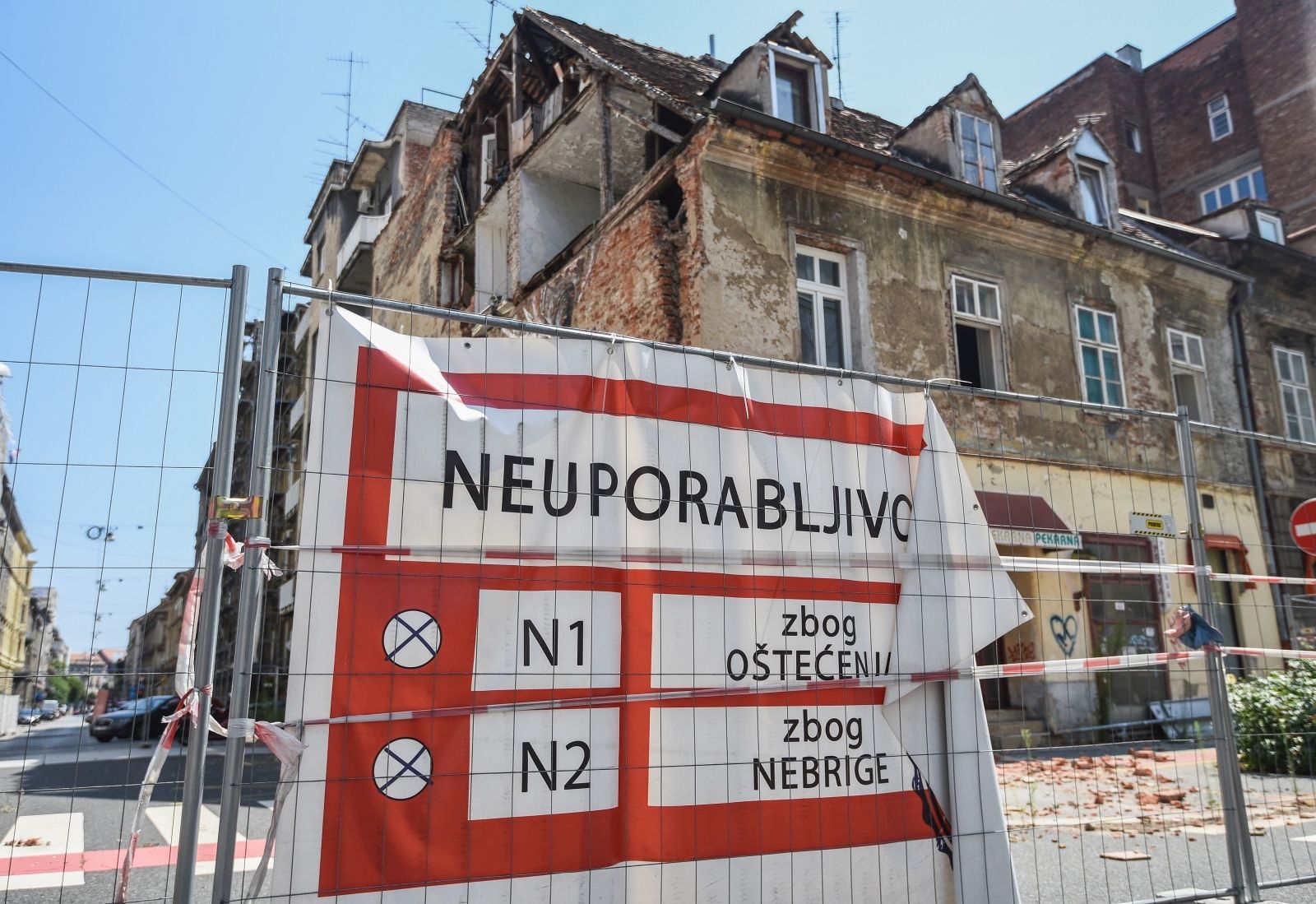 24.07.2021., Zagreb - Zgrade ostecene u potresu. 
Photo: Neva Zganec/PIXSELL