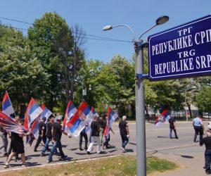28.06.2021., Banja Luka, Bosna i Hercegovina - Oko tisucu ratnih veterana Vojske Republike Srpske (VRS) prosvjedovalo je danas u Banja Luci zbog losih uvjeta u kojima zive. Photo: Dejan Rakita/PIXELL