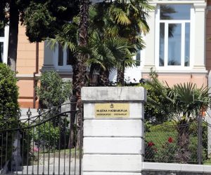 27.04.2018., Rijeka - Zgrada i park Rijecke nadbiskupije. 
Photo: Goran Kovacic/PIXSELL