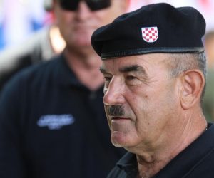 05.08.2021., Knin - Svecani program i povodom Dana pobjede i Domovinske Zahvalnosti te Dana hrvatskih branitelja. polaganje vijenaca kod spomenika hrvatske pobjede Oluja 95, na Trgu dr. Ante Starcevica. Marko Skejo. Photo: Dusko Jaramaz/PIXSELL