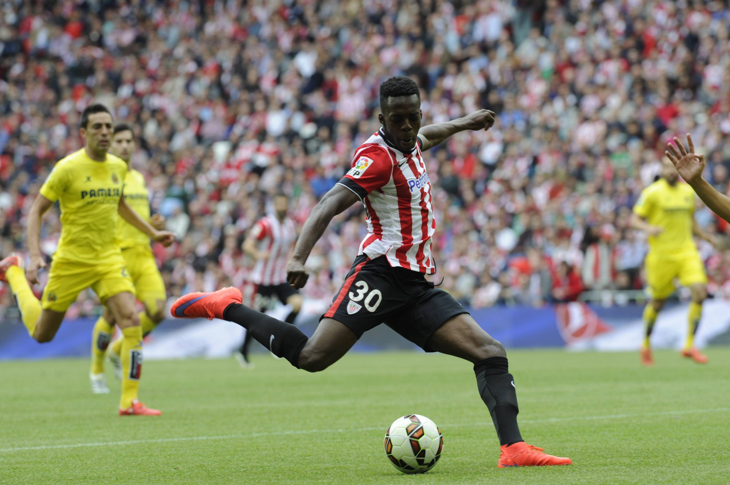 Inaki Williams. League BBVA match played between Athletic Bilbao and Villarreal CF . In this picture, Inaki Williams. xJUANxECHEVERRIAx PUBLICATIONxINxGERxAUTxHUNxONLY

Inaki Williams League BBVA Match played between Athletic Bilbao and Villarreal CF in This Picture Inaki Williams xJUANxECHEVERRIAx PUBLICATIONxINxGERxAUTxHUNxONLY