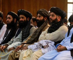 epa09463061 Taliban listen to Sheikh Abdul Baqi Haqqani, Taliban's Acting Minister of Higher Education, during a ceremony in Kabul, Afghanistan, 12 September 2021. Citing the threat of a humanitarian catastrophe, the  United Nations made an appeal to the international community to unblock aid to Afghanistan that was frozen when the Taliban returned to power nearly 20 years after being ousted by the United States. Afghans who plan to flee the country or are in need of cash to buy groceries and food resort to sell their household items as country's economy is in shambles due to uncertainty.  EPA/STRINGER