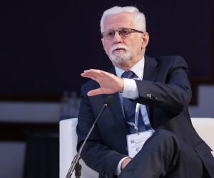 01.09.2021., Zagreb - U hotelu The Westin odrzana je 16. Konvencija Hrvatskih izvoznika te su dodijeljene nagrade Zlatni kljuc, najboljim izvoznicima u 2020. godini. Panel rasprava "Hrvatski izvoznici kako dalje?". Darinko Bago Photo: Robert Anic/PIXSELL