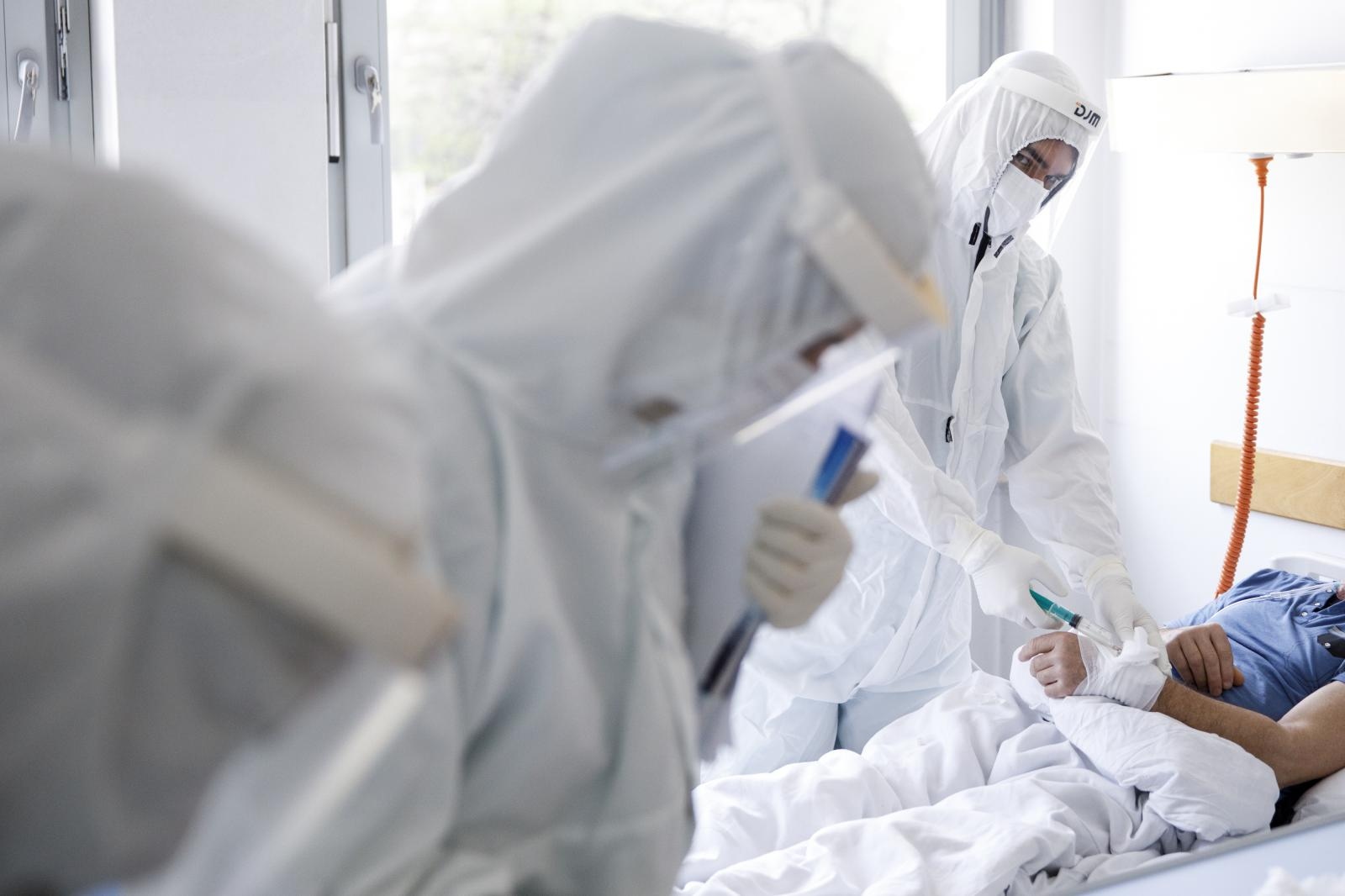 02.04.2021., Sarajevo, Bosna i Hercegovina - U sarajevskoj Opcoj bolnici ukupno je 186 hospitaliziranih usljed zaraze virusom Covid-19. Ukupno 10 pacijenata je na intenzivnoj njezi, a cetiri na respiratoru. 1. travnja je, nakon dugo vremena, bio prvi dan bez smrtnih slucajeva.
Photo: Armin Durgut/PIXSELL